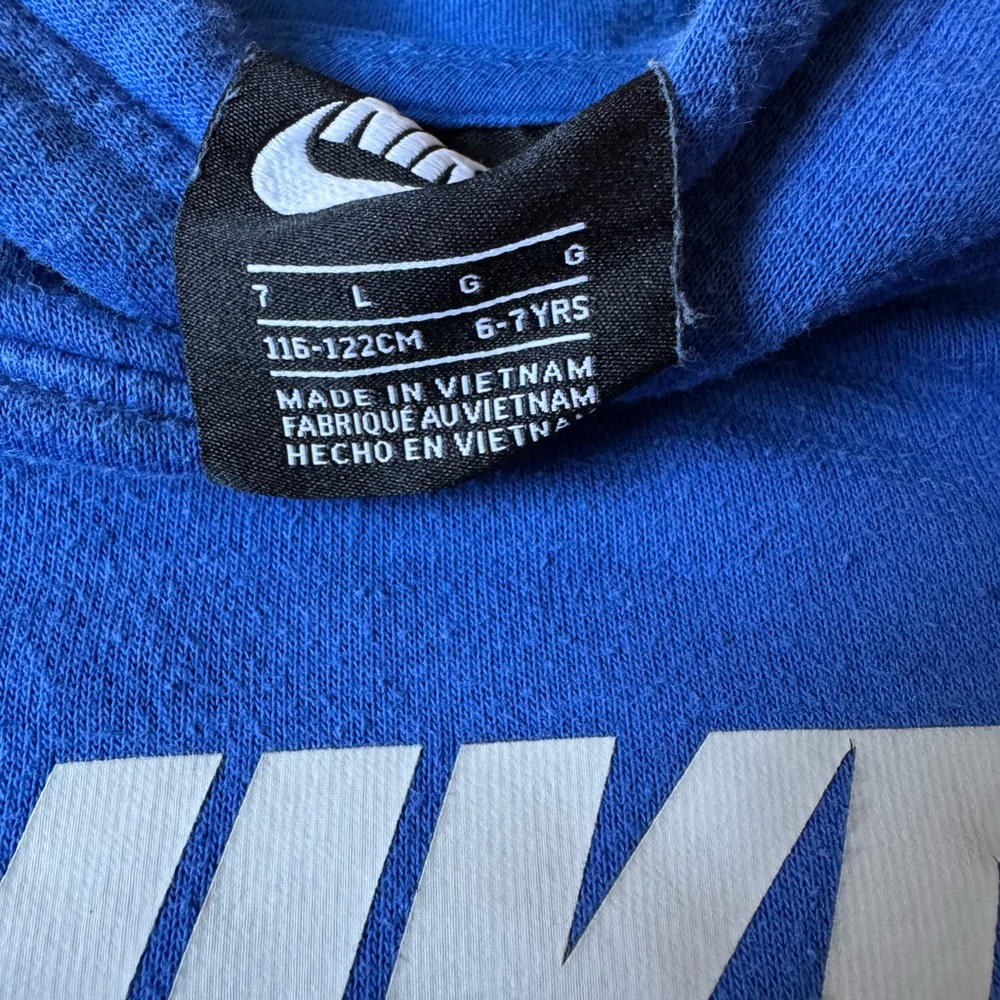 Nike Royal Blue Tee with White Logo